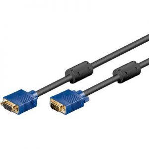 kabel VGA Warsztatowski M/F Gold - 1.8m