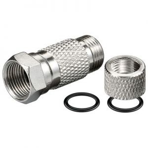 Wtyk F nakręcany wodoodporny 7mm/28mm Big Nut CU