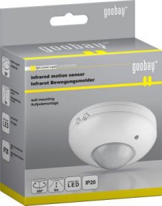 Czujnik ruchu sufitowy PIR 360 st. IP20 Goobay