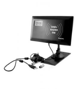 Antena radiowa DAB+FM SLIM pokojowo-zewnętrzna