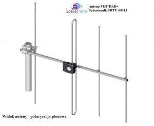 Antena VHF/DAB+ Spacetronik SRTV 4/5-12
