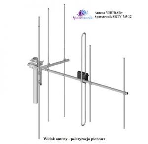 Antena VHF/DAB+ Spacetronik SRTV 7/5-12
