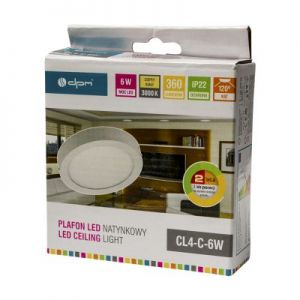 Plafon LED okrągły 6W 360lm CL4-C-6W