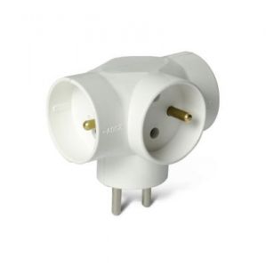 Trójnik, rozgałęziacz elektryczny 3x 10A z uziemie