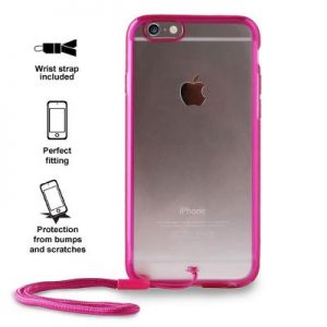 PURO Clear Cover Easy Photo - Etui iPhone 6s / iPhone 6 + smycz (różowy)