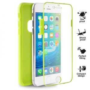 PURO Total Protection Cover - Etui iPhone 6s / iPhone 6 (limonkowy)