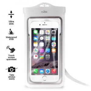 PURO Waterproof Ultra Slim Case - Nieprzemakalne etui smartphone/phablet max. 5.7\\" (biały)