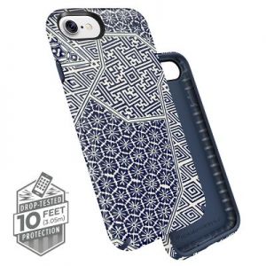 Speck Presidio Inked - Etui iPhone 7 (Shiboritile Blue Matte/Marine Blue)