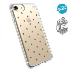 Speck Presidio Clear with Print - Etui iPhone 7 (Etcheddot Silver/Clear)