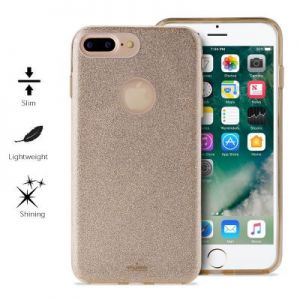 PURO Glitter Shine Cover - Etui iPhone 7 Plus (Gold)