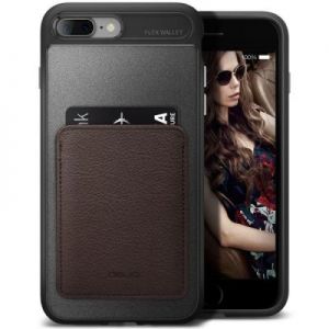 Obliq Flex Wallet - Etui iPhone 7 Plus (Espresso)