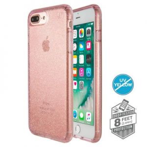 Speck Presidio Clear with Glitter - Etui iPhone 7 Plus (Gold Glitter/Rose Pink)