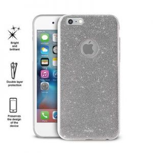 PURO Glitter Shine Cover - Etui iPhone 6s / iPhone 6 (Silver)