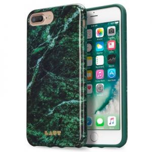 Laut HUEX ELEMENTS - Etui iPhone 7 Plus z 2 foliami na ekran w zestawie (Marble Emerald)