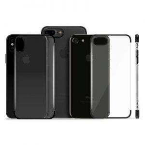 PURO Verge Crystal Cover - Etui iPhone 8 / iPhone 7 (czarny)