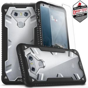 Zizo Proton Case - Pancerne etui LG G6 ze szkłem 9H na ekran (czarny/przezroczysty)